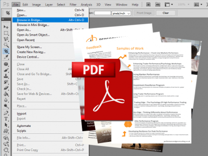 Photoshop to multipage pdf