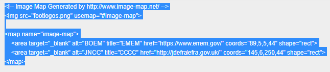 HTML code for your image map