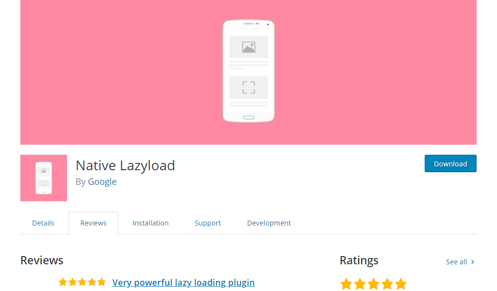 Native Lazyload by Google