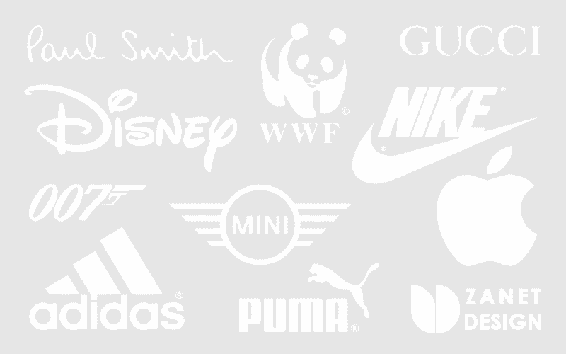 White logos - Doesnt look great
