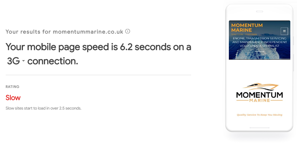 Website Review - speed