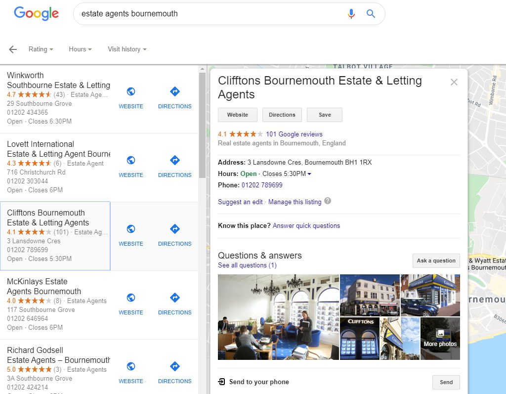 Real Estate Agents Using Google My Business