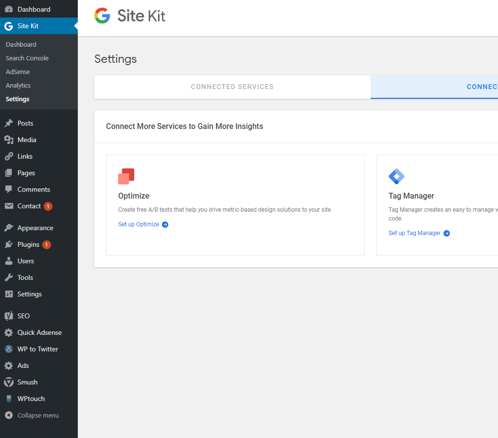 other site kit services