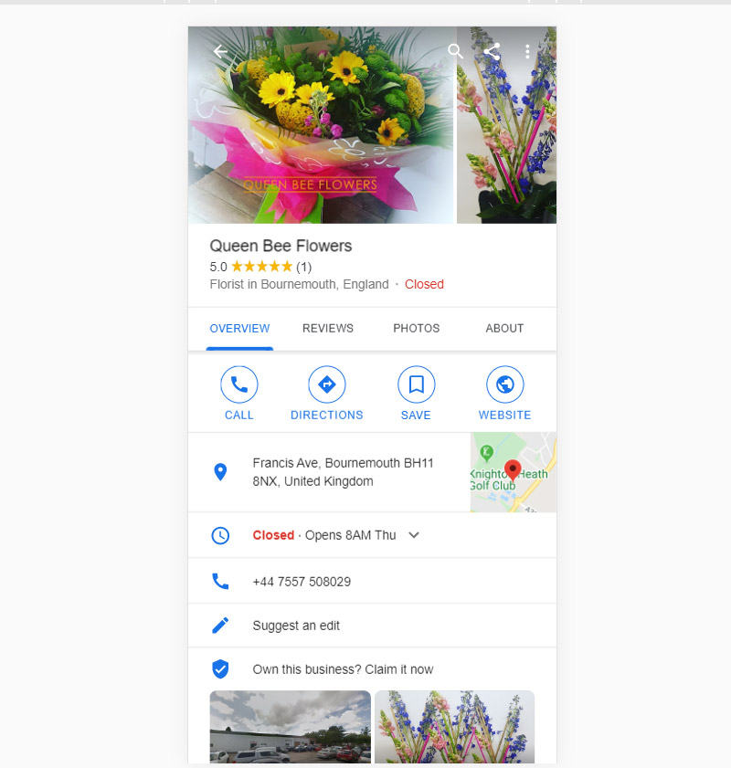 Detailed version on a mobile