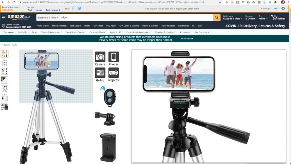 The camera and tripod I use in my videos