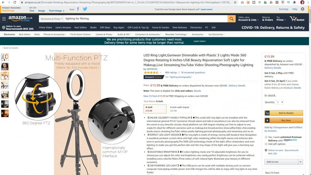 What video lighting I use