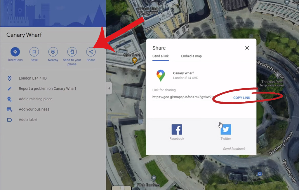 Meeting location using Google Maps