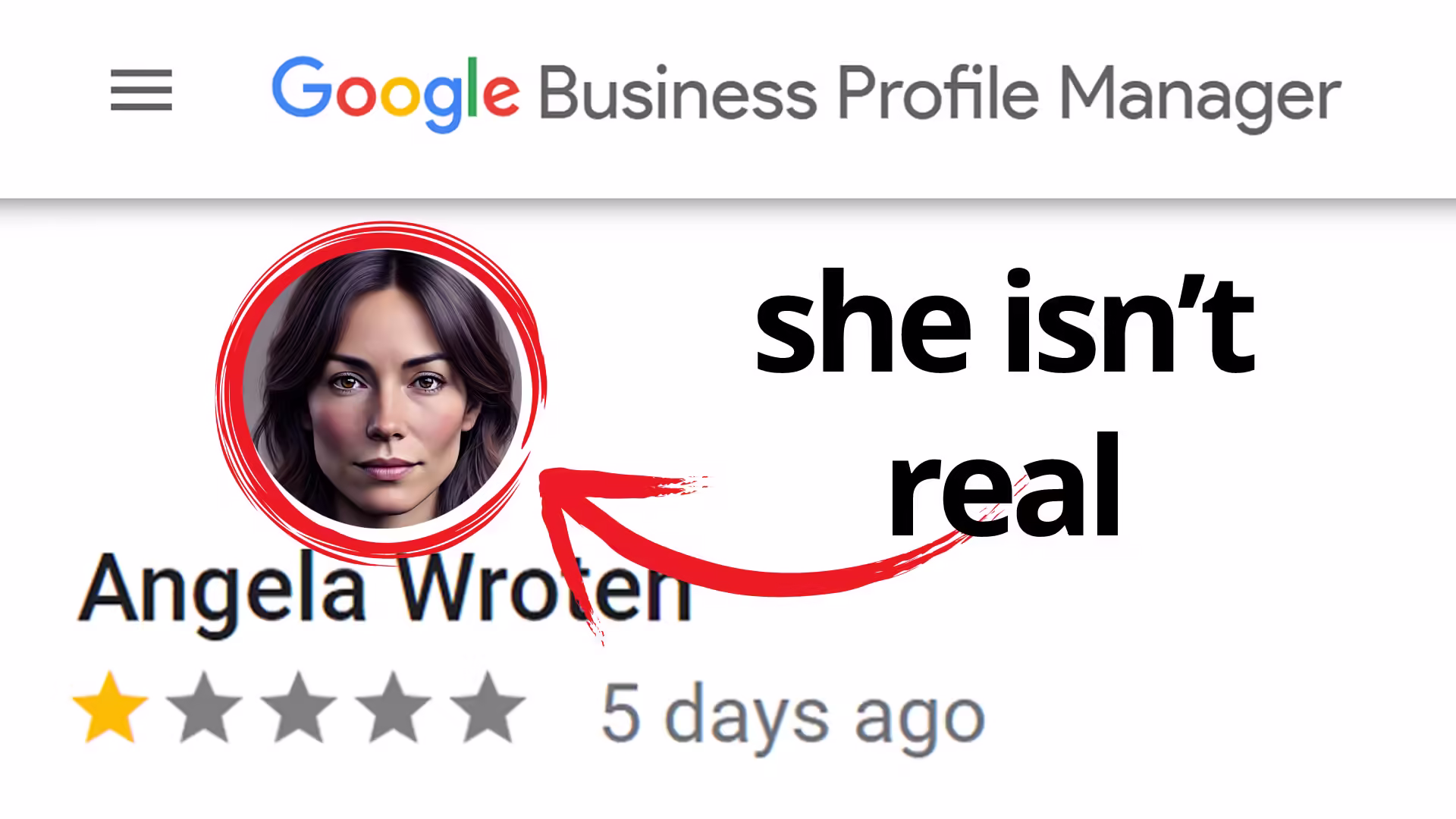 Fake reviews on google