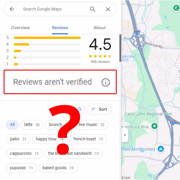 Reviews aren't verified by Google