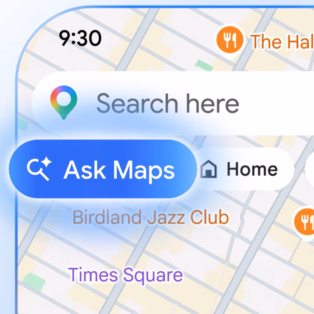 ask maps from Google maps app